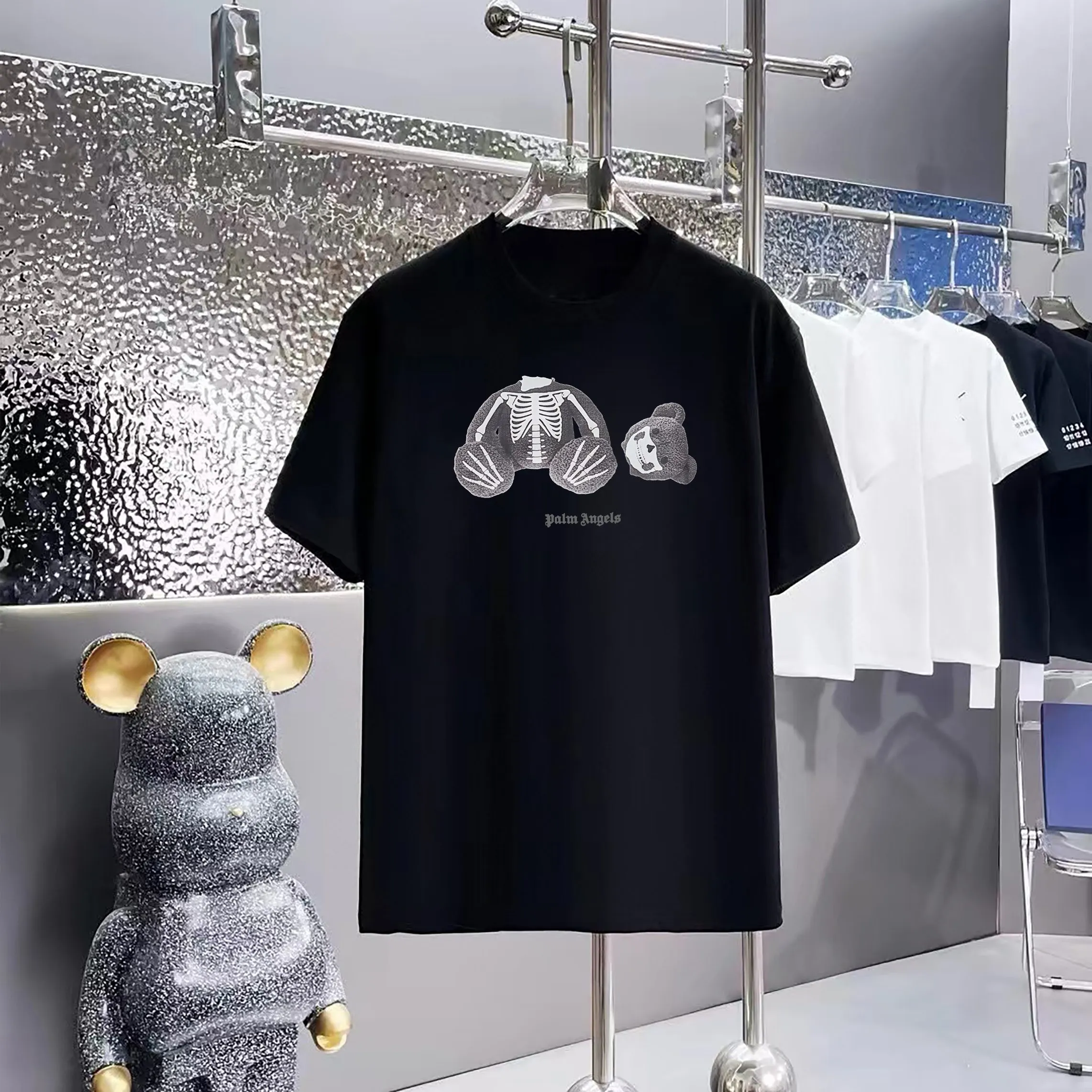 Palm Angels T 1:1 300 1×1 Same Style logo OXS 200 ：Black，White， ，Red， Gray Size：XS-L